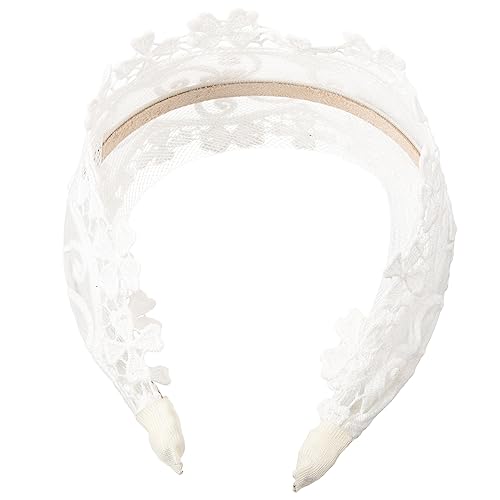 VALICLUD Breiter Haarschmuck für Damen Dekoratives Stirnband aus Spitze für Festliche Anlässe Partys und Alltäglichen Gebrauch Bequem und Rutschfest für Look von VALICLUD