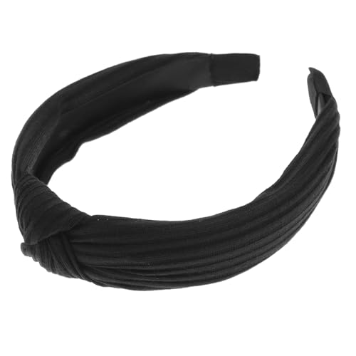 VALICLUD Breites Spitzen Haarband Damen aus Eleganter Haarschmuck mit Vintage Boho Stil Langlebiges Kopfband für Frauen und Mädchen Vielseitig Kombinierbar Schwarz von VALICLUD