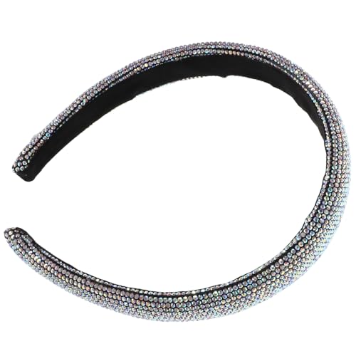 VALICLUD Breites Strass Haarband Glitzerndes Damen Haaraccessoire Modisches Schmuck Stirnband für Hochzeit Party Bühne Leichtes Komfortables Design für Festliche Anlässe und Alltag von VALICLUD