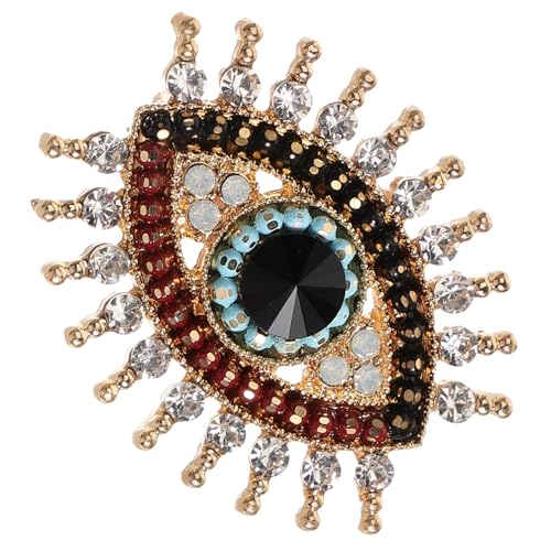 VALICLUD Brosche mit Strass Auge Devil Eye Anstecknadel Mantel Brosche Vielseitiger Schal Clip für Damen Langlebiges Schmuckaccessoire für Alltag und Festtage von VALICLUD