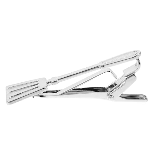 VALICLUD Brushed Metal Tie Clip mit Kreativer Spatula-form Klassischer Herren-anstecker für Anzüge Fester Halt Vielseitig Einsetzbar bei Business Feiern Geschenkidee von VALICLUD