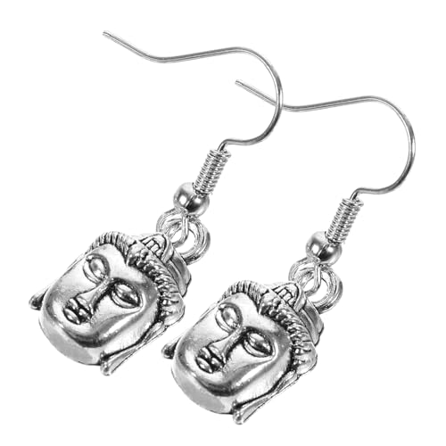 VALICLUD Buddha Ohrringe Damen Hängend Zinklegierung Leicht Buddha Anhänger Ohrschmuck Spirituell Modisch Komfortabel Alltagsschmuck von VALICLUD