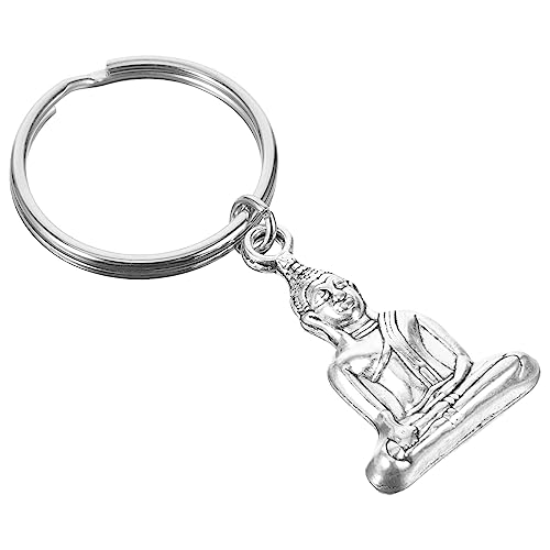 VALICLUD Buddha Schlüsselanhänger Hochwertigem Legierungsmaterial Vintage Design Für Taschen Rucksäcke Und Auto Langlebige Dekoration Für Schlüssel Und Accessoires von VALICLUD