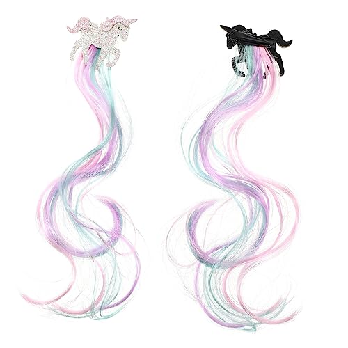 VALICLUD Bunte Einhorn Haarnadeln Für Junge Mädchen Farbenfrohe Lockige Haarspangen Haaraccessoire Für Partys Und Besondere Anlässe von VALICLUD
