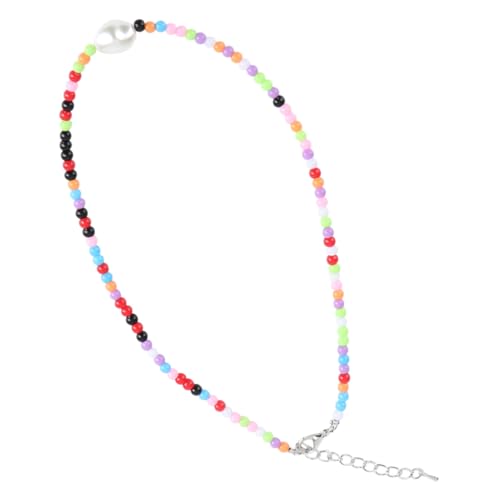 VALICLUD Bunte Kurze Perlenkette Boho Stil Halskette Damen Vintage National Stil Choker Modischer Modeschmuck Leichte Resin Halskette Geschenkidee VALICLUD Bunte Kurze Perlenkette Boho Stil Halskette Damen Vintage National Stil Choker Modischer Modeschmuck Leichte Resin Halskette Geschenkidee von VALICLUD