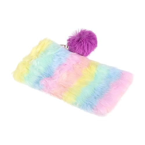 VALICLUD Federmäppchen Regenbogen Make-up-Tasche Mit Großer Kapazität Schminktaschen Für Damen Federmäppchen Mit Reißverschluss Schminktasche Für Damen Geldbörse Niedlich Fräulein von VALICLUD