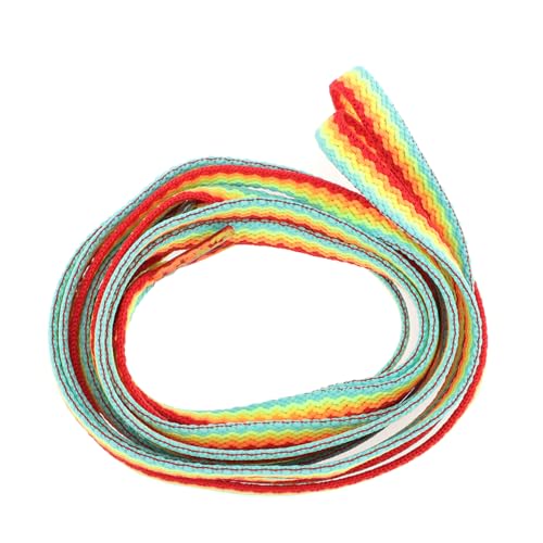 VALICLUD Bunte Regenbogen Schnürsenkel Strapazierfähige Polyester Sneaker Laces für Damen Herren Flache Schuhbänder für Sportschuhe Turnschuhe Canvas Schuhe von VALICLUD
