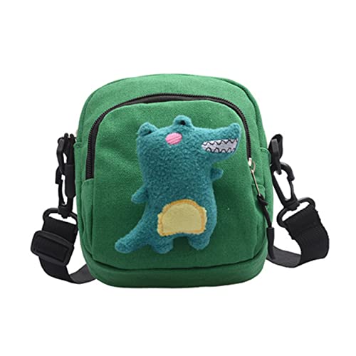 VALICLUD Canvas Messenger Tasche Für Damen Kleine Umhängetasche Mit Dinosaurier Design Handytasche Mit Lagerung Für Geldbörsen Kosmetika Und Mehr von VALICLUD