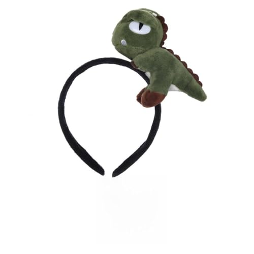 VALICLUD Cartoon Dinosaurier Haarband Damen Elastisches Dinosaurier Form Stirnband und Stylisches Haarschmuck für Yoga Sport und Alltag Grün von VALICLUD