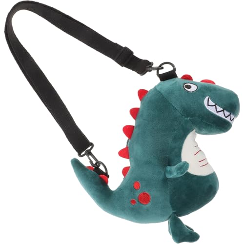 VALICLUD Cartoon Dinosaurier Münzgeldbeutel Plüsch Geldbörse Leichtes Portemonnaie für Kleines Münzfach Robust und Bequem von VALICLUD