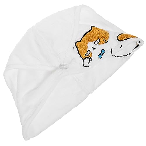 VALICLUD Cartoon-Dusch haube zum Duschen wickeln Kappe lockig Duschhauben für Damen wiederverwendbar Bad Haar Handtuch Hut Duschhaube Damen Haarwickeltuch Korallenvlies aus Polyester von VALICLUD