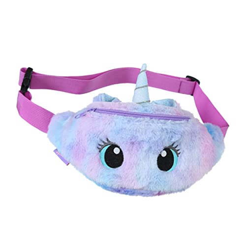 VALICLUD Plüsch Handtasche Mit Einhorn-hüfttasche Plüsch-umhängetasche Große Einhorn-Brusttasche Zarte Schultertasche Für Mädchen von VALICLUD