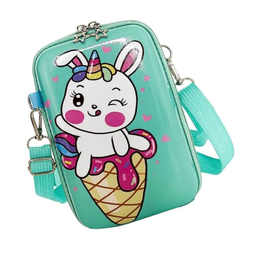 VALICLUD Cartoon Umhängetasche Für Mädchen Niedliches Einhorn-Design Für Freizeit Reisen Und Tägliche Nutzung Mit Moderater Kapazität Und Langlebigem Material von VALICLUD