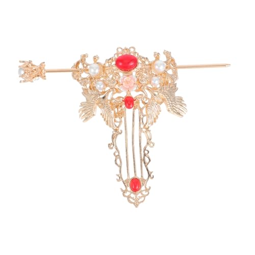 VALICLUD Chinesischer Haarkrone Haarstab Set Vintage Haarschmuck Leichtes Retro Design Eleganter Haarschmuck für Damen und Mädchen Traditioneller Chinesischer Haaraccessoire für Stilvolle von VALICLUD