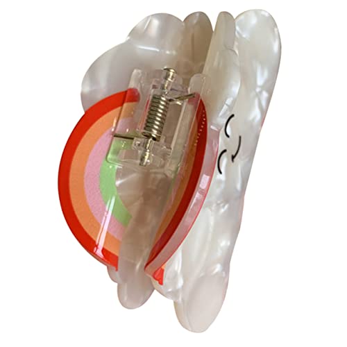 VALICLUD Cloud Claw Haarklammer Bunter Haarklauengriff für Damen und Mädchen Langlebig Haarschonend Vielseitig für Alltag Küche Bad und Styling Modisches Haar Accessoire von VALICLUD