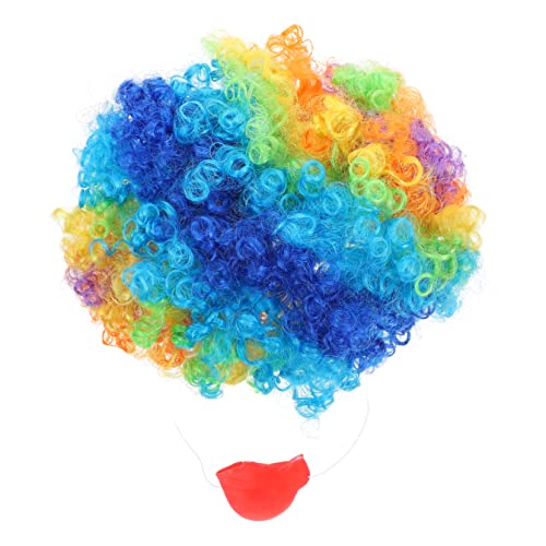 VALICLUD Clown Perücke Nase Set Party Dress up Requisiten Für Halloween Karneval Maskerade von VALICLUD