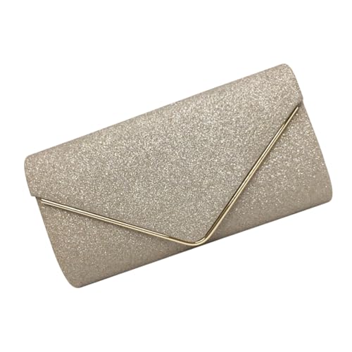 VALICLUD Clutch Handtasche Für Damen Goldene Abendtasche Mit Glitzer Umhängetasche Für Dinner Hochzeit Und Partys Geldbörse Mit Großem Stauraum von VALICLUD