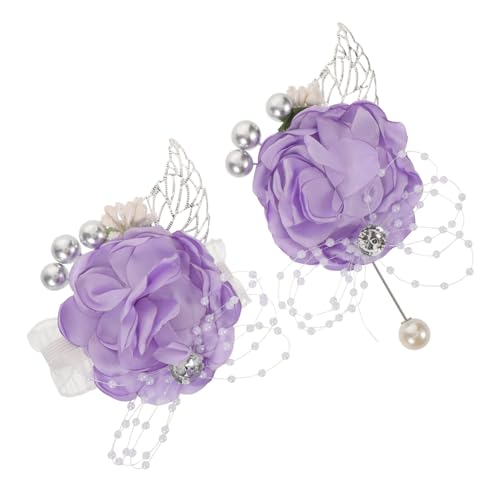 VALICLUD Corsage Kleine Veranstaltungen Dekorative Boutonniere Zeremonien Brautdekorationen Jubiläumsarmband Hochzeits Und Blumenanlässe Partys Im Innen Und Außenbereich von VALICLUD