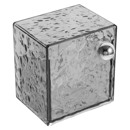 VALICLUD Wandmontierter Kosmetik-organizer Mit Klappdeckel Eleganter Transparenter Aufbewahrungsbehälter Für Wattepads Wattestäbchen Und Lippenstifte Platzsparende Badezimmerlösung von VALICLUD