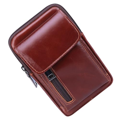VALICLUD Cowhide Herren Bauchtasche Outdoor Gürteltasche Robust Vielseitig Sport Reise Handytasche Waist Bag für Freizeit und Laufen von VALICLUD