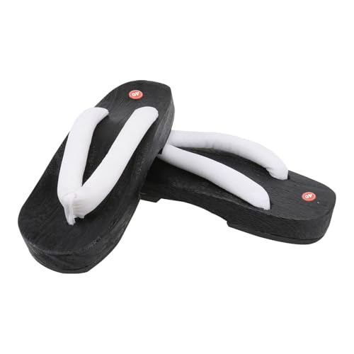 VALICLUD Creative Herren Clogs Sandalen Japanischer Stil Atmungsaktive Holzschuhe Sommer Slippers Komfortable Flache Sohle Langlebig Trendige Fußbekleidung von VALICLUD