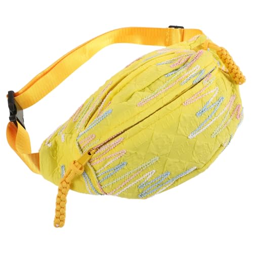 VALICLUD Crossbody Geldbörse Gelbe Mini Umhängetasche Für Herren Leichte Reise Bauchtasche Kleiner Schulterbeutel Für Handy Multifunktionale Verwendung Für Sport Und Reisen von VALICLUD