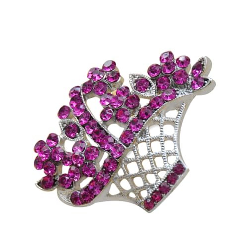 VALICLUD Crystal Rhinestones Blütenkorb Brosche Anstecknadel Für Damen Rosafarbene Schmuckaccessoires Für Hochzeiten Partys Und Alltag von VALICLUD
