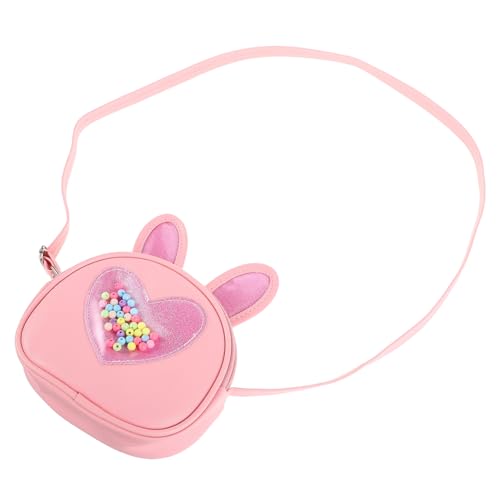 VALICLUD Cute Bunny Ear Umhängetasche Für Mädchen Kawaii Geldbörse Aus Strapazierfähigem Pu Mit Verstellbarem Schulterriemen Für Kleine Mädchen Zum Aufbewahren Von Münzen von VALICLUD