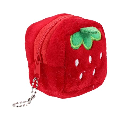 VALICLUD Erdbeerförmige Kleine Plüsch-geldbörse Für Frauen Süße Geldbörse Mit Schlüsselanhänger Kawaii-wechseltasche Charm-Rucksack Hängende Kleine VALICLUD Erdbeerförmige Kleine Plüsch-geldbörse Für Frauen Süße Geldbörse Mit Schlüsselanhänger Kawaii-wechseltasche Charm-Rucksack Hängende Kleine von VALICLUD