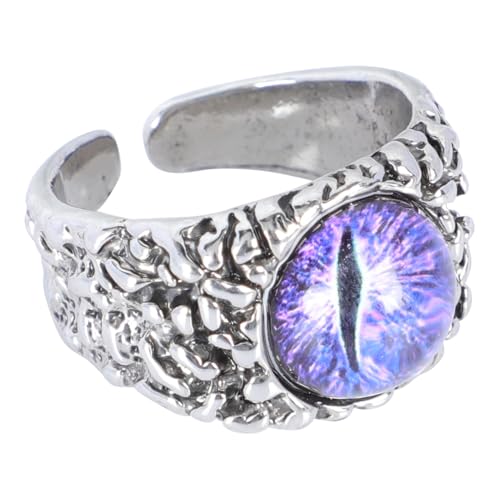 VALICLUD Dämonenauge Ring Stern Schmuck mit offenem Ring rostfrei Halloween Finger Gold verstellbare ringe verstellbarer ring deko Anruf weit offener Ring Vintage offener Ring Eisen Violett VALICLUD Dämonenauge Ring Stern Schmuck mit offenem Ring rostfrei Halloween Finger Gold verstellbare ringe verstellbarer ring deko Anruf weit offener Ring Vintage offener Ring Eisen Violett von VALICLUD