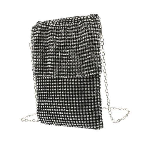 VALICLUD Damen Abendtasche mit Reißverschluss Leichte Banquet Clutch mit Vielseitige Handytasche für Hochzeit Party und Festliche Anlässe Praktische Kleine Umhängetasche von VALICLUD