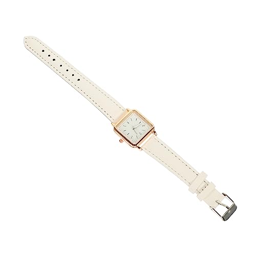 VALICLUD Damen Armbanduhr Elegant Leichtes Design Quadratische Weiß Luminous Quarzuhr Alltag Business von VALICLUD