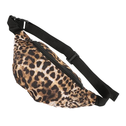 VALICLUD Hüfttasche Mit Leopardenmuster Für Damen Robuste Reisetasche Aus Pu-Material Praktische Bauchtasche Mit Viel Stauraum Für Handy Schlüssel Und Lippenstifte Tragbar Hüfte Oder Quer b von VALICLUD