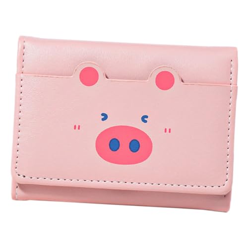 VALICLUD Damen Cartoon Geldbörse Mit Reißverschluss Praktische Kurze Geldtasche Für Kreditkarten Und Münzen Für Shopping Und Freizeit von VALICLUD