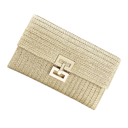 VALICLUD Damen Clutch Tasche Geflochtene Handtasche Einfaches Design Leicht und Komfortabel für Party Hochzeit Abendveranstaltung und Alltag für Reise und Shopping von VALICLUD