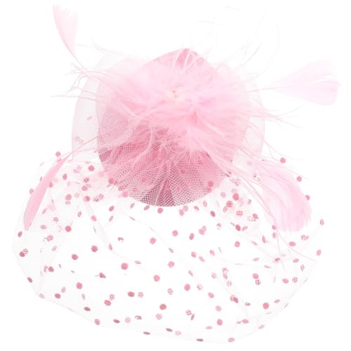 VALICLUD Damen Fascinator Hut Mit Netzdesign Und Federdekoration Elegantes Kopfschmuck-accessoire Für Hochzeiten Teepartys Und Formelle Anlässe Leicht Und Tragbar Für Brautjungfern Und von VALICLUD