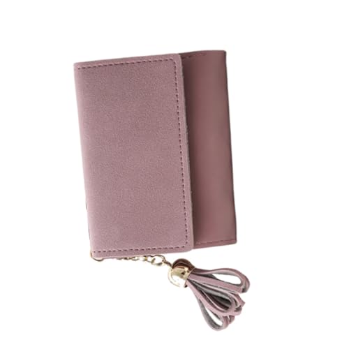 VALICLUD Damen Geldbörse Aus PU Mit Quaste Modische Trifold Brieftasche Kleine Geldtasche Für Kreditkarten ünzen Und Mehr Ideal Für Schülerinnen Und Frauen von VALICLUD