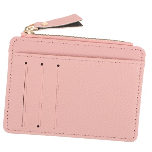 VALICLUD Damen Geldbörse Aus Pu Ultra-dünn Mit Reißverschluss Kreditkartenetui Münzfach Leicht Und Kompakt Für Täglichen Gebrauch Für Outdoor-Shopping Und Reisen von VALICLUD
