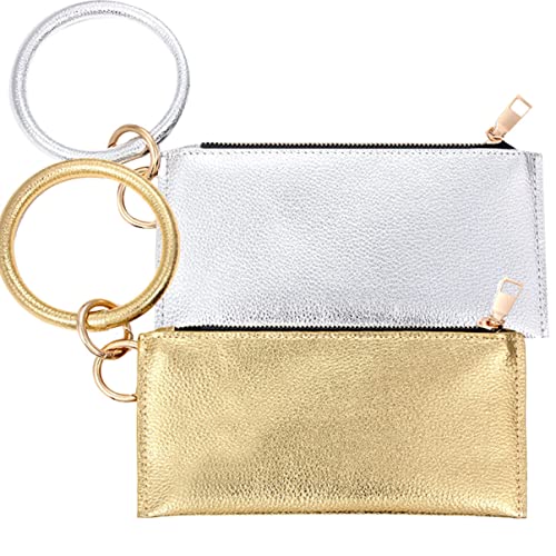 VALICLUD Pu Geldbörse Mit Schlüsselanhänger Tragbare Handtasche Für Damen Umhängetasche Mit Reißverschluss Für Handy Karten Und Kosmetik von VALICLUD