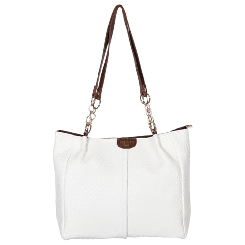 VALICLUD Damen Handtasche aus Gewebtem PU Leichte Schultertasche mit Weichen Trägern Vielseitige Sommer Strandtasche mit Mehreren Innenfächern für Alltag und Urlaub von VALICLUD