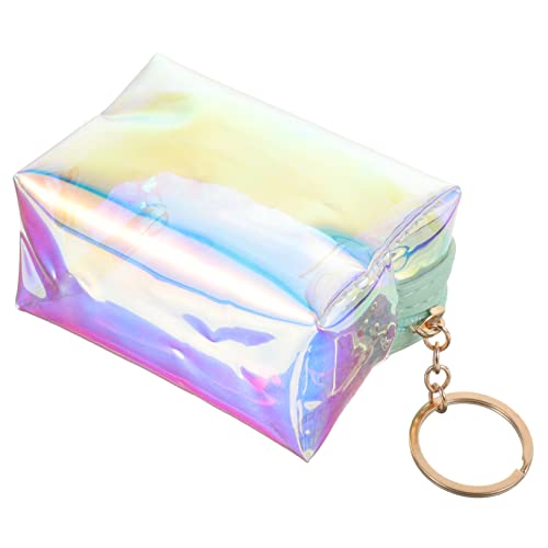 VALICLUD Münzgeldbörse Mit Schlüsselanhänger Damen Kleine Geldbeutel Für Frauen Mini Börse Kosmetiktasche Für Handtasche von VALICLUD