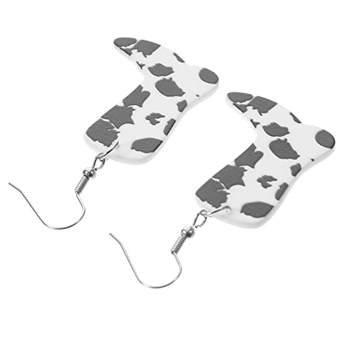 VALICLUD Damen Ohrhänger Cow Print Statement Ohrringe mit Haken Leichtgewichtige Ohrringe Boot Form Ohrschmuck für Mädchen Alltag und Festlichkeiten VALICLUD Damen Ohrhänger Cow Print Statement Ohrringe mit Haken Leichtgewichtige Ohrringe Boot Form Ohrschmuck für Mädchen Alltag und Festlichkeiten von VALICLUD