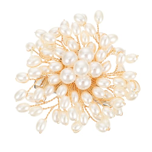VALICLUD Damen Perlenbrosche aus Modische Anstecknadel für Brautkleid und Hochzeit Vielseitiges Accessoire für Schal Mantel und Abendkleid Zarte Simulierte Perle von VALICLUD