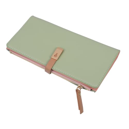 VALICLUD Damen Purse Mit Reißverschluss Eleganter Clutch Geldbeutel Für Frauen Praktische Geldbörse Sanftem Für Alltag Und Besondere Anlässe von VALICLUD