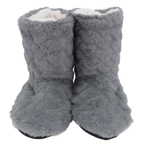 VALICLUD Damen-Slipper-Stiefel Warme Flauschige Plüsch-Fleece-Memory-Schaum-Schuhe für Den Innenbereich Hausschuhe Hausschuhe von VALICLUD