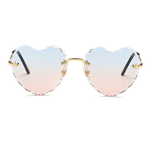VALICLUD Damen Sonnenbrille Herzform Anti-uv Modische Brille Für Partys Leicht Und Robust Foto-requisiten Für Feste Und Alltag Stilvolles Accessoire Für Jede Gelegenheit von VALICLUD