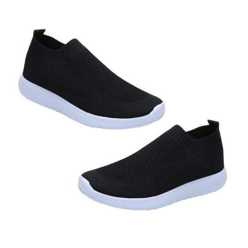 VALICLUD Damen Sportschuhe Leicht rutschfeste Atmungsaktive Sockenschuhe mit Stoßdämpfender Sohle für Ganzjährig Modisch Langlebig und Bequem Beim Laufen und Alltagsschuh von VALICLUD
