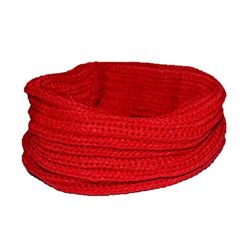 VALICLUD Damen Winter Schal Aus Wollmischung Dicker Gestrickter Halswärmer Unisex Rot Für Kaltes Wetter Und Tägliche Outfits von VALICLUD