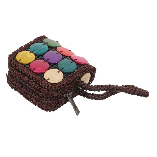 VALICLUD Damen Woven Purse Kompakte Geldbörse Für Kleingeld Lippenstift Und Kleine Gegenstände Für Unterwegs Trendigen Farben Langlebig Und Leicht von VALICLUD