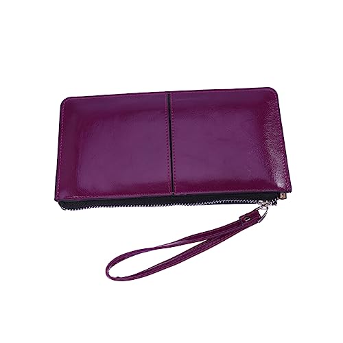 VALICLUD Damen-geldbörse Aus Leder Mit Reißverschluss Und Schnalle Clutch Tasche Mit Großem Fassungsvermögen Und Handytasche Stilvoll von VALICLUD